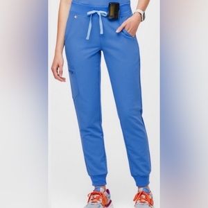 FIGS Zamora 2.0 Jogger Capri Blue Size Medium Petite